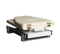 JTPMYFT Questo ASSE da Stiro Pieghevole e Girevole può Essere riposto all'Interno di Un Armadio; è Un ASSE da Stiro Nascosto, Adatto ad armadi e mobili.(Khaki)