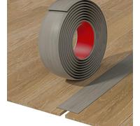JTPMYFT Strisce di Transizione for Pavimenti in Vinile, Strisce autoadesive for Pavimenti, Separatori Piatti, utilizzate for collegare Gli spazi tra(Gray Wood Grain,4cm)