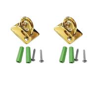 JTQYFI 2 pezzi Gold Large Loop Wall Plate Metallo Post Coda Barriera Ganci per Cinema e Alberghi Leghe di Zinco