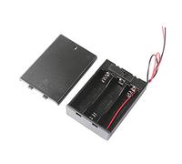 JTQYFI AA - Scatola organizer per batterie con interruttore, per contenitori 1/2/3/4/6/8