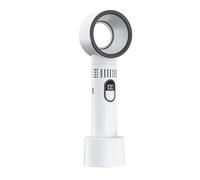 JTQYFI Air Cooling Ventola Ventilatore Da Viaggio Digitale Display Silenziosa Con Grande Batteria Abs Texture