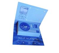 JTQYFI Biglietto d ' auguri speciale con forma registratore vocale Elegante benedizione popup 3D per saluto del chip