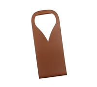 JTQYFI Borsa da vino in pelle PU, elegante porta vino, design elegante, per gli amanti del vino, regalo, marrone