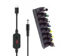 JTQYFI Cavo convertitore da USB a DC5521 5, 5x2, 1 mm da 3, 3 Piedi Include 8 connettori per elettrodomestici e dispositivi elettronici Portatili Spine intercambiabili