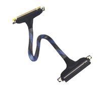 JTQYFI Cavo di estensione della scheda grafica PCIE5.0 X16 con connettori schermati in metallo fibbie di coda Supporta il trasferimento dati Pcie 5.0