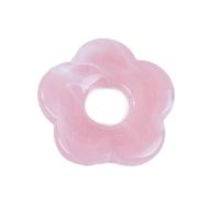 JTQYFI Ciondolo in resina colorata Cava Cinque petali di perle di fiore fascino portachiavi orecchino accessorio di gioielli facile da usare accessori di gioielli, Taglia unica, come descritto