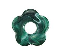 JTQYFI Ciondolo in resina colorata Cava Cinque petali di perle di fiore fascino portachiavi orecchino accessorio di gioielli facile da usare accessori di gioielli, Taglia unica, come descritto