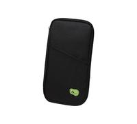 JTQYFI Portafoglio da viaggio moderno con tessuto lacrimale e stoccaggio compatto per passaporti di bordo multi compartimento porta carte, Nero , Mass Beauty