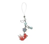 JTQYFI Pratico ciondolo a forma di stella di pesce con perline per cellulare, con colori vivaci, portachiavi portatile per collezionisti e donne alla moda. Personalizza la decorazione del cellulare