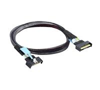 JTQYFI Professionale 8i 74P A 2xSFF 8654 4I MCI0 8i Maschio A SFF8654 Maschio Obiettivi Cavo Extender Cavo 50/70cm