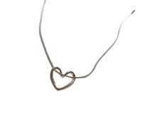 JTQYFI Unico Cuore Lariato Collana Ciondolo Collana In Lega Texture Cava Cuore Incantesimo Collana Collare Per L'Amore Espressionale
