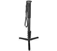 JTRHD Videocamera Treppiede In Fibra di Carbonio Monopiede Fotocamera SLR Treppiede Fotografia Supporto per Fotografia Video Scatto (Colore: Nero, Dimensioni: 166,5 cm)