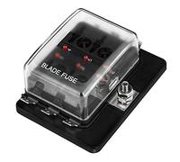 Jtron 6Way Blade Fuse Box Holder DC12~32V con kit di avvertimento a LED per Automotive Car Boat Marine Trike