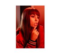 JTRWCQ Poster artistico esclusivo e glamour con la cantante Sasha Alex Sloan, decorazione per camera da letto, ufficio, camera da letto, regalo, 60 x 90 cm