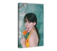 JTRWCQ Poster artistico esclusivo e glamour della cantante Sasha Alex Sloan, 2 poster su tela, decorazione artistica da parete per soggiorno, camera da letto, 60 x 90 cm