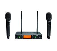 JTS UHF PLL Dual Channel Diversity Sistema di microfono wireless portatile con REMOSET e antenna BNC CH38