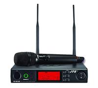 JTS UHF PLL Single Channel Diversity Handheld Wireless Microphone System con REMOSET e antenna BNC