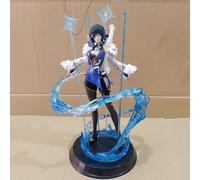 jtsgwop 23 cm Genshin Impact Yelan Figure PVC Environmental Protection Materials Suitable for Home Office Desk Decorative Ornaments Toy