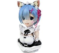 jtsgwop Figura anime Action Statue Cartoon Toy Collectible Decoration, Cat Ear Ram Bust Ornament Character PVC Figurine Model Gift 8.7'' (C)