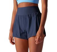 JTSONN Pantaloncini da Corsa Donna 2 in 1 Pantaloni Sportivi Corti Estivi Tennis Fitness Yoga Running Tasca Posteriore Pantaloncini Corsa Asciugatura Rapida