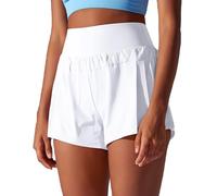 JTSONN Pantaloncini da Corsa Donna 2 in 1 Pantaloni Sportivi Corti Estivi Tennis Fitness Yoga Running Tasca Posteriore Pantaloncini Corsa Asciugatura Rapida