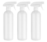 Jttxiu 3 Pezzi Spruzzino Nebulizzatore a Pressione, 500 ml Riempibile Spruzzini Vuoti Plastica Flacone Spray per Acqua, Giardino, Giardino Piante, Capelli (bianco)