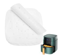 JTUYPT 100 PCS Airfryer Carta da Forno per friggitrice ad Aria Calda Carta Pergamena Perforata per friggitrice ad Aria Carta da Forno per Padella Forno Forno a microonde Friggitrice ad Aria Calda