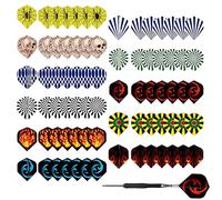 JTUYPT 77 PCS Alette segnapunti Accessori Standard per Freccette Il Kit Perfetto per Una Partita a Freccette in Acciaio Morbido