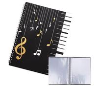 JTUYPT Raccoglitore Porta Spartiti Musicali Cartella Portadocumenti A4 per File Carta Archivi Clef Musicale Documenti Cartelle Portaspartiti per Suonatori di Strumenti