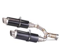 JTWMTY Design Sportivo e alla Moda Facile da Installare Accessori per Moto Tubo di Collegamento di Scarico del Silenziatore per S&uzuki GSR600 GSR 600 BK600 2006-2011 Scarico di Scarico(Style 2)