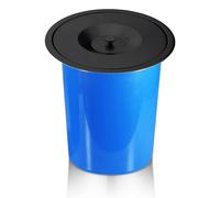 JTWWDM Coperchio per Pattumiera in Acciaio Inossidabile, Scivolo per Rifiutiin Plastica Incasso sul Piano Lavoro con Coperchio Sollevabile, Bidone della Spazzatura Nascosto Incorporato,Nero,8L