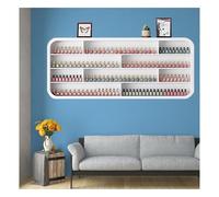 JTWWDM Espositore per Smalti a Quattro Livelli Resistente, Organizzatore da Parete con Angoli Arrotondati, Espositore per Smalti di Lusso Leggero per Casa O Salone,1.2m/47.2in