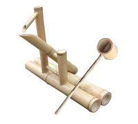 JTWWDM Paesaggio Acquatico Zen Feng Shui, Decorazione per Fontana con Kit di Pompa e Cucchiaio, Decorazione per Fontana in bambù Indipendente per Cortile Esterno e Prato