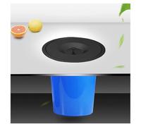 JTWWDM Pattumiera da Incasso con Coperchio, Pattumiera in Acciaio Inox Nascosta, Facile da Pulire, Piccolo Secchio in Plastica da Incasso per Spazzatura Cucina Casa,Nero,5L