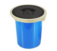 JTWWDM Pattumiera Nascosta Incasso con Coperchio con Maniglia, Scivolo per Rifiuti 5L/8L, Coperchio Superiore in Acciaio Inox Facile Sollevare, Pattumiera da Banco per Cucina Ufficio,Nero,8L
