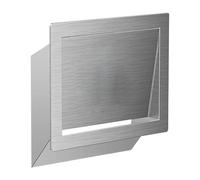 JTWWDM Sportello del Cestino Apribile Lateralmente, Copertura per Bocca di Raccolta Integrata in Acciaio Inox 304, Coperchio per Discesa dei Rifiuti Incasso,Argento,Style B