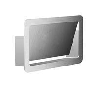 JTWWDM Sportello del Cestino Apribile Lateralmente, Copertura per Bocca di Raccolta Integrata in Acciaio Inox 304, Coperchio per Discesa dei Rifiuti Incasso,Argento,Style C