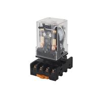 JTX-3C 2C piccolo relè elettromagnetico rotondo 8 intermedio 11 pin 10a 24v 220V(JTX-2C with base,DC24V)