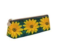 JTXSFYZPB Pretty Flower - Astuccio in pelle per matite, astuccio portatile per cancelleria, organizer con stampa, piccolo portapenne con cerniera, per bambini, ragazze, ragazzi, donne, uomini, bianco,