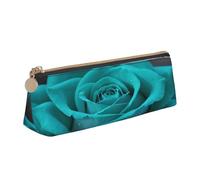 JTXSFYZPB Pretty Rose - Astuccio in pelle per matite e matite, portatile, organizer per cancelleria, con stampa, piccolo portapenne con cerniera, per bambini, ragazze, ragazzi, donne, uomini, bianco,