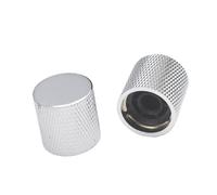 JTYUERWQ Manopola Potenziometro Piatta Manopola in Metallo Maniglia Piatta 19x19.5MM 6MM Manopola per Albero Fiore Cromata Parti di Chitarra