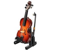 JTYUERWQ Ornamenti per Tromba Mini Modello di Violino con Supporto per Archetto Ornamenti per Strumenti Musicali in Legno