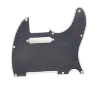 JTYUERWQ Parti del battipenna per Chitarra elettrica 1 Pz Chitarra Stile TL Battipenna A 3 Strati 8/10 Fori con Vite per Chitarra Elettrica TL 12 Colori(Black)