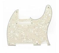JTYUERWQ Parti del battipenna per Chitarra elettrica 1 Pz Chitarra Stile TL Battipenna A 3 Strati 8/10 Fori con Vite per Chitarra Elettrica TL 12 Colori(Cream)