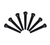 JTYUERWQ Perni per Corde per Chitarra Accessori per Perni per Chitarra Corde per Chitarra Folk Fibbia per Corde Plastica al Carbonio in Bianco E Nero Parti di Chitarra(Black,7)