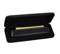 JTYUERWQ Principianti Armonica Armonica A Armonica A 24 Fori per Principianti Polifonici con Tono C Polifonico di Livello Professionale(Polyphonic Black)