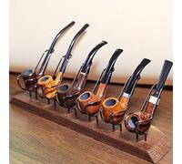 JTYX Espositore per Pipe da Fumo Espositore per Pipe in Legno di Metallo Porta Pipe per Pipe in Legno per Tabacco per Accessori per Pipe di Tabacco