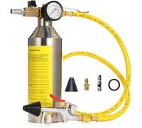 JTZXJJX Utensile per lavaggio condizionatore auto, tanica per pulizia auto con ugello spray, contiene 220 PSI manometri, connettori d'aria e tubi per la pulizia di tubi del condizionatore d'aria, tubi