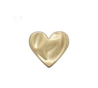 JTZYM 10/20 Pezzi 22.5MM Bottoni in Metallo con Gambo a Cuore in Oro, Bottoni Decorativi Durevoli per L'artigianato Fai-da-Te, Accessori Moda, Cucito Domestico