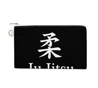 Ju Jitsu Borsa portamonete in tela personalizzata per cambio portamonete piccola borsa per trucco per uomo donna 19,1 x 11,6 cm, Stile:, Taglia unica, MHXYZHW